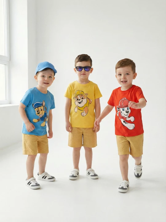 Obrázek produktu Sinsay - Zestaw bawełnianych koszulek z krótkim rękawem PAW Patrol 3 pack - wielobarwny