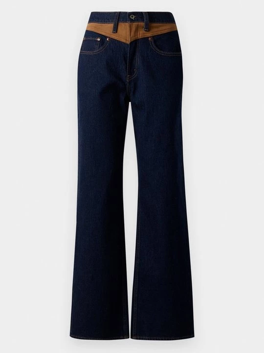 Obrázek produktu Široké džíny Abercrombie & Fitch tmavomodrý denim