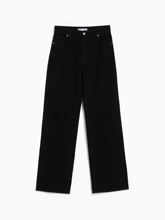 Obrázek produktu Široké džíny Bershka černá