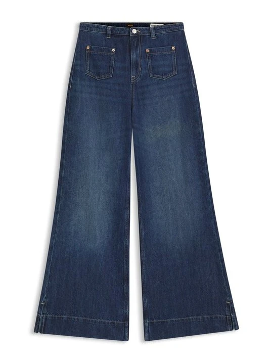 Obrázek produktu Široké džíny Boss tmavomodrý denim