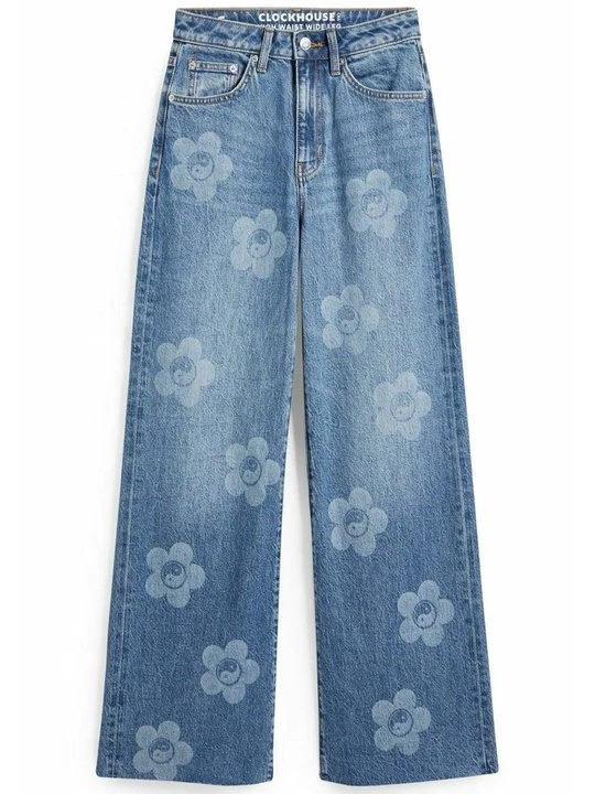 Obrázek produktu Široké džíny CLOCKHOUSE modrý denim