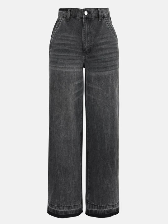 Obrázek produktu Široké džíny Even&Odd By Zalando černý denim