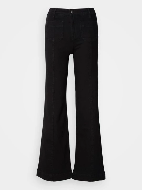Obrázek produktu Široké džíny Gina Tricot černý denim