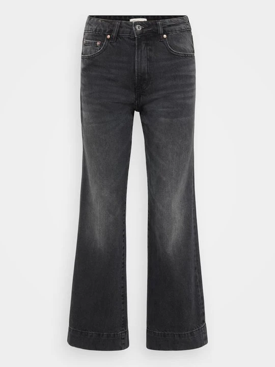 Obrázek produktu Široké džíny Gina Tricot černý denim