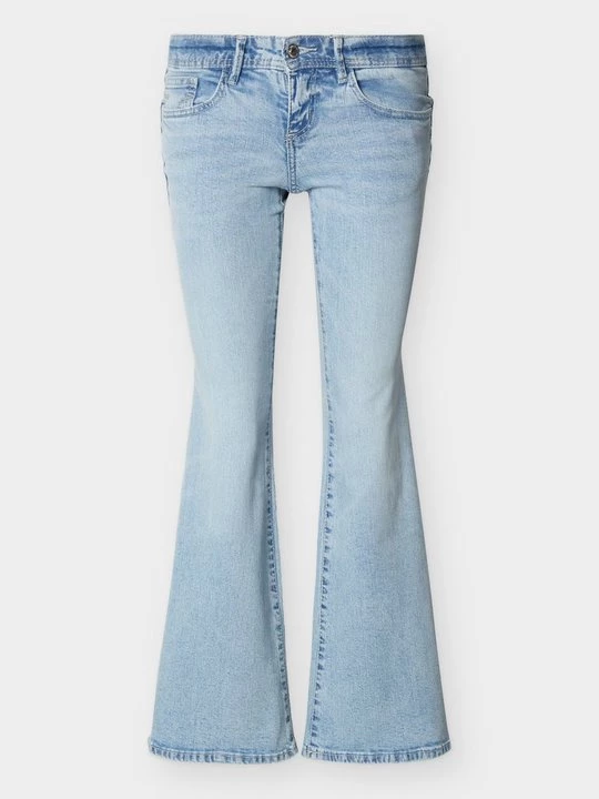 Obrázek produktu Široké džíny Gina Tricot světlemodrý denim