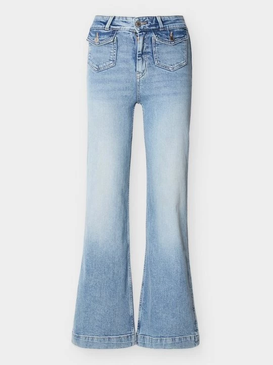Obrázek produktu Široké džíny Gina Tricot světlemodrý denim