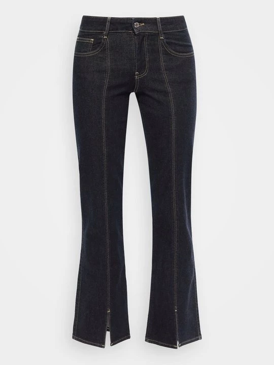 Obrázek produktu Široké džíny Gina Tricot tmavomodrý denim