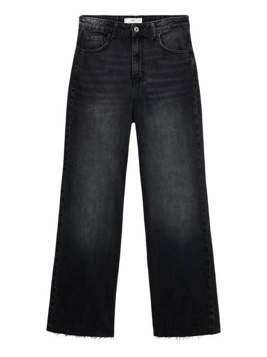 Obrázek produktu Široké džíny Mango černý denim