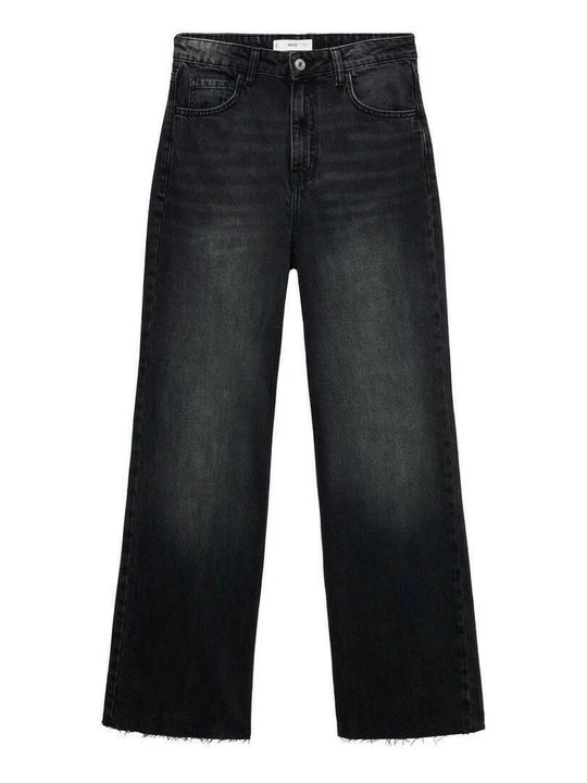 Obrázek produktu Široké džíny Mango černý denim