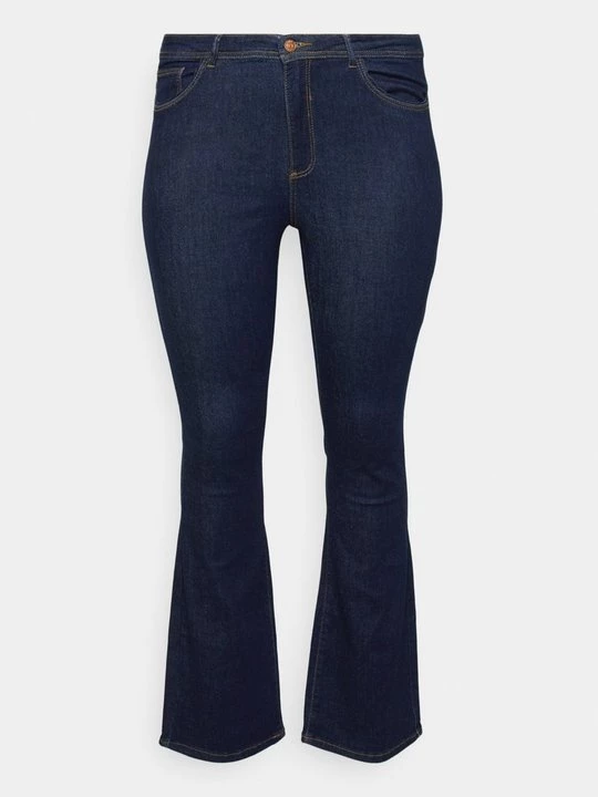 Obrázek produktu Široké džíny ONLY Carmakoma tmavomodrý denim