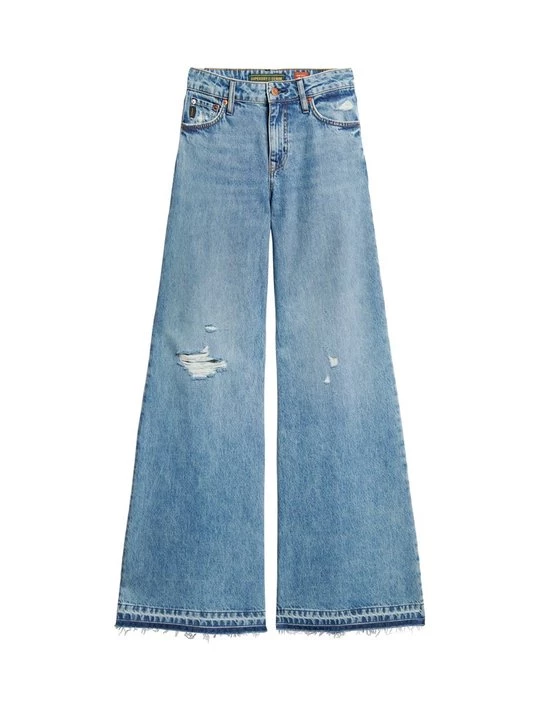 Obrázek produktu Široké džíny Superdry modrý denim
