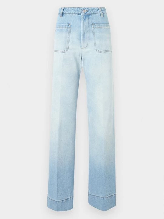 Obrázek produktu Široké džíny Victoria Beckham šedomodrý denim