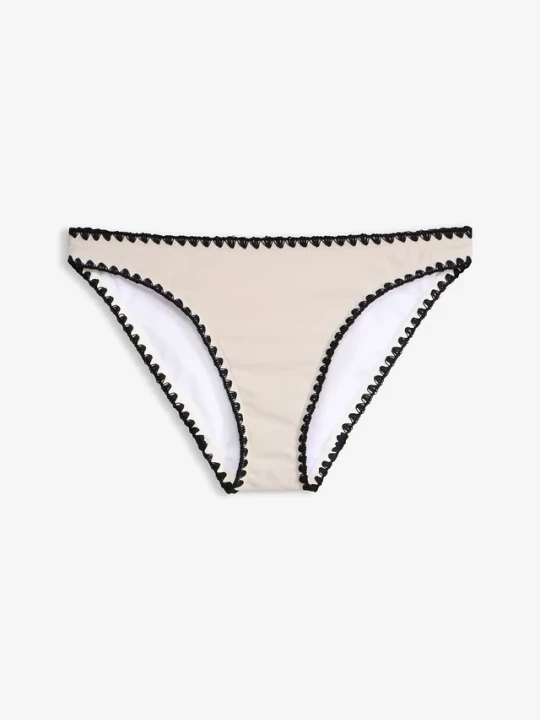 Obrázek produktu Skąpe figi bikini z haftem BonPrix biały