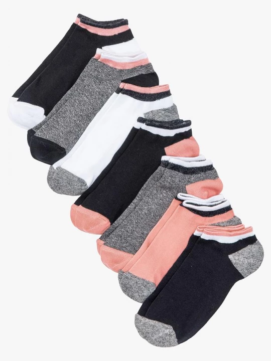 Obrázek produktu Skarpety do sneakersów z bawełny organicznej (7 par) BonPrix czarny