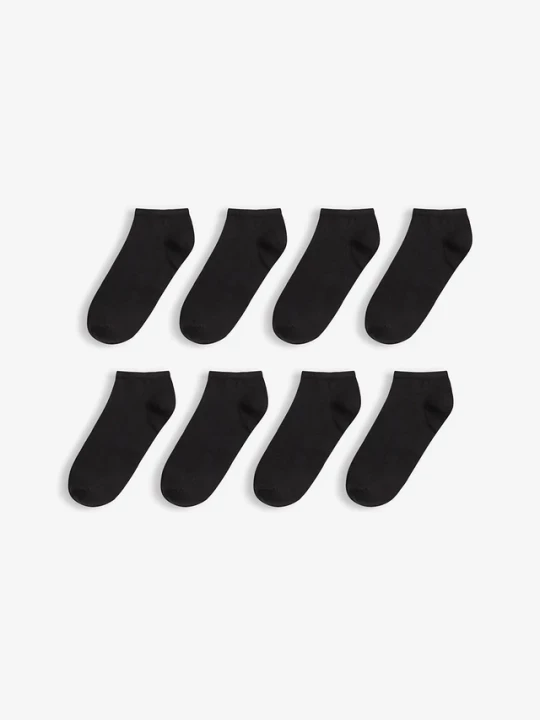Obrázek produktu Skarpety do sneakersów z bawełny organicznej (8 par) BonPrix czarny