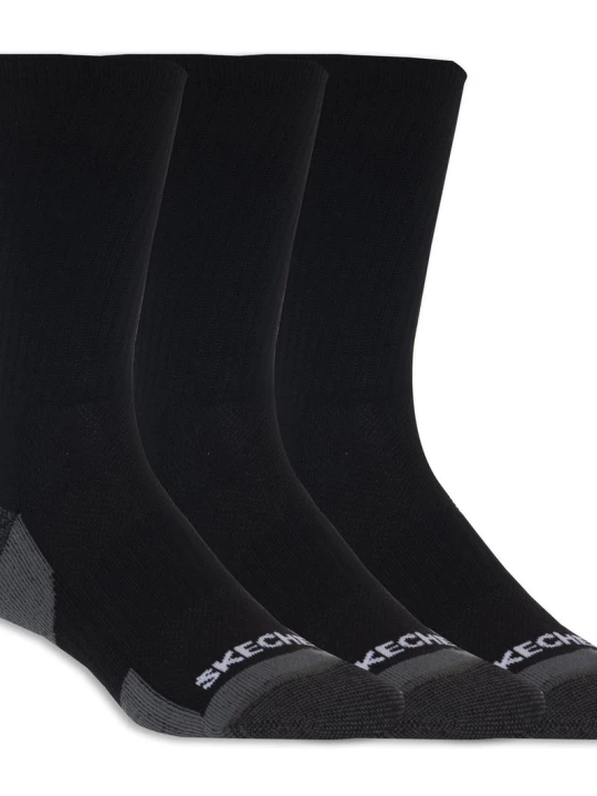 Obrázek produktu Skechers 3 Pack Half Terry Crew ponožky v Černá, Velikost Velký