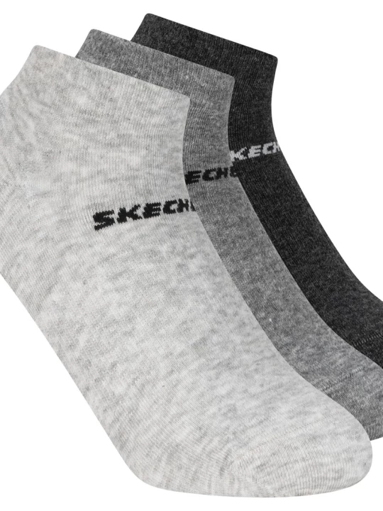 Obrázek produktu Skechers Chlapci 3 Pack Boys' Low Cut Cotton ponožky v Šedá, Velikost Poloviční