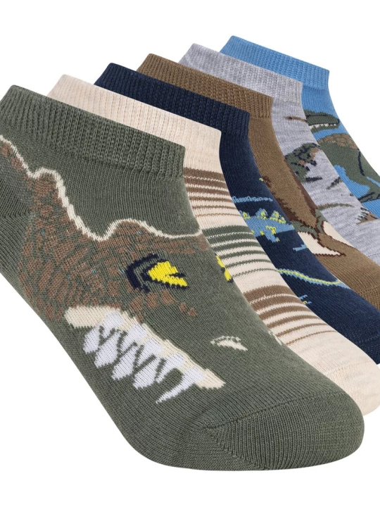 Obrázek produktu Skechers Chlapci 6 Pack Boys' Dino ponožky v Olivová, Velikost Malý