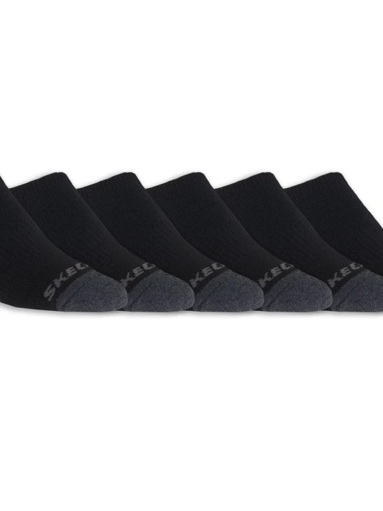 Obrázek produktu Skechers Chlapci 6 Pack Boys' No Show ponožky v Černá, Velikost Malý