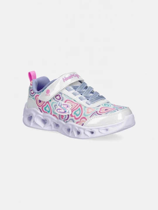 Obrázek produktu Skechers Dětské tenisky Skechers HEART LIGHTS stříbrná