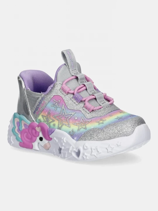 Obrázek produktu Skechers Dětské tenisky Skechers UNICORN CHARMER-LIL STARLITE stříbrná