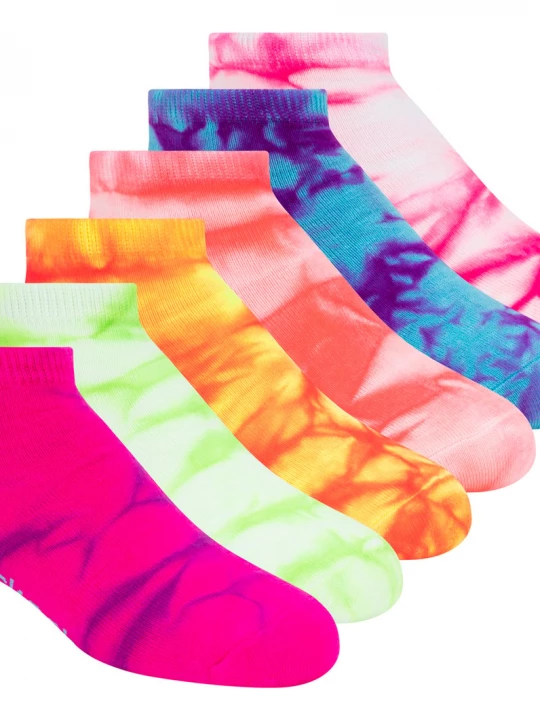 Obrázek produktu Skechers Dívky 6 Pack Girls' Tie Dye Fashion ponožky, Velikost Malý