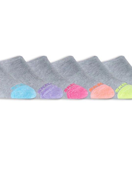 Obrázek produktu Skechers Dívky 6 Pack Low Cut Walking ponožky v Šedá, Velikost Malý