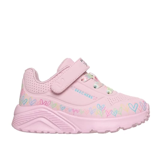 Obrázek produktu Skechers Dívky JGoldcrown: UNO Lite - Heart Craze Shoes v Světle Růžová, Pratelné v pračce