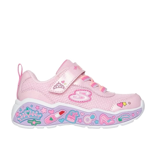 Obrázek produktu Skechers Dívky Play Scene - Fun Squad Shoes v Světle Růžová, Pratelné v pračce