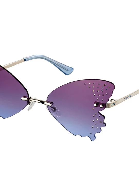 Obrázek produktu Skechers Dívky Rimless Butterfly sluneční brýle v Stříbrná