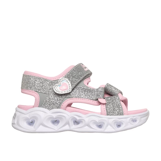 Obrázek produktu Skechers Dívky S-Lights: Heart Lights sandály - Sugar Sparks v Stříbrná / Růžový