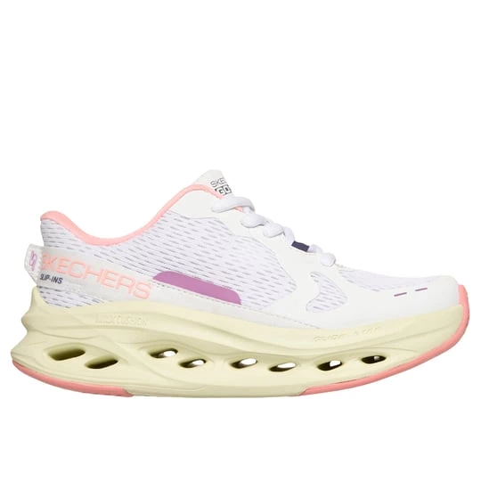 Obrázek produktu Skechers Dívky Slip-ins: Max Cushioning Glide-Step - Smooth Soles Shoes v Bílý / Růžový, Pratelné v pračce béžová
