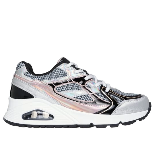 Obrázek produktu Skechers Dívky UNO Gen1 - Platinum Flash Shoes v Stříbrná / Černá
