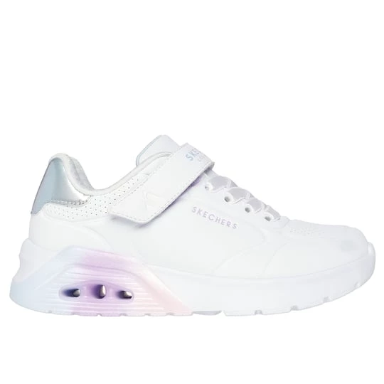 Obrázek produktu Skechers Dívky UNO Lite 2.0 - Vivid Metallic Shoes v Bílá, Pratelné v pračce