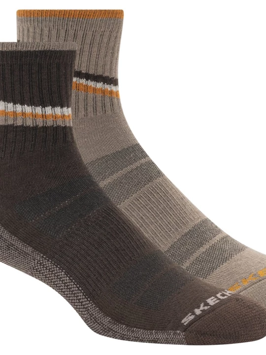 Obrázek produktu Skechers Muži 2 Pack Men's Quarter Trail ponožky v Hnedý, Velikost Velký