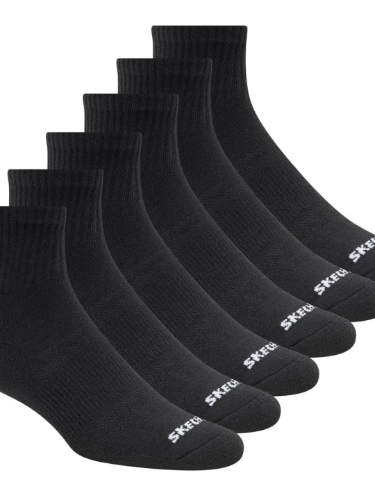 Obrázek produktu Skechers Muži 6 Pack Core Quarter Large ponožky v Černá, Velikost Velký