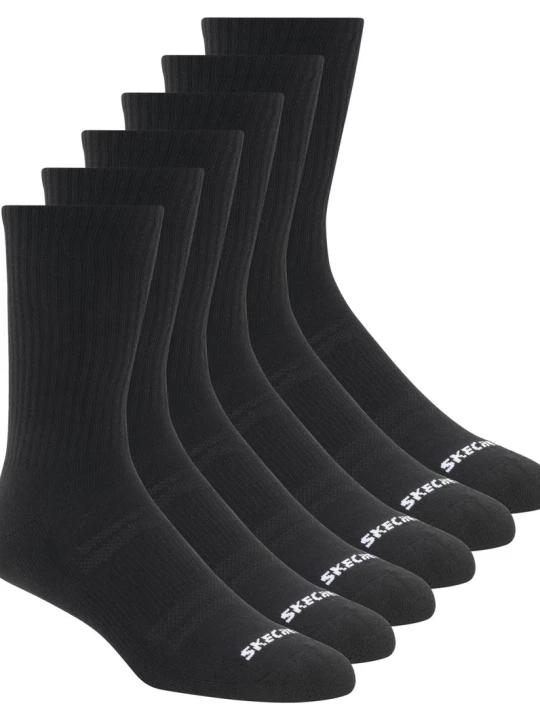 Obrázek produktu Skechers Muži 6 Pack Large Core Crew ponožky v Černá, Velikost Velký