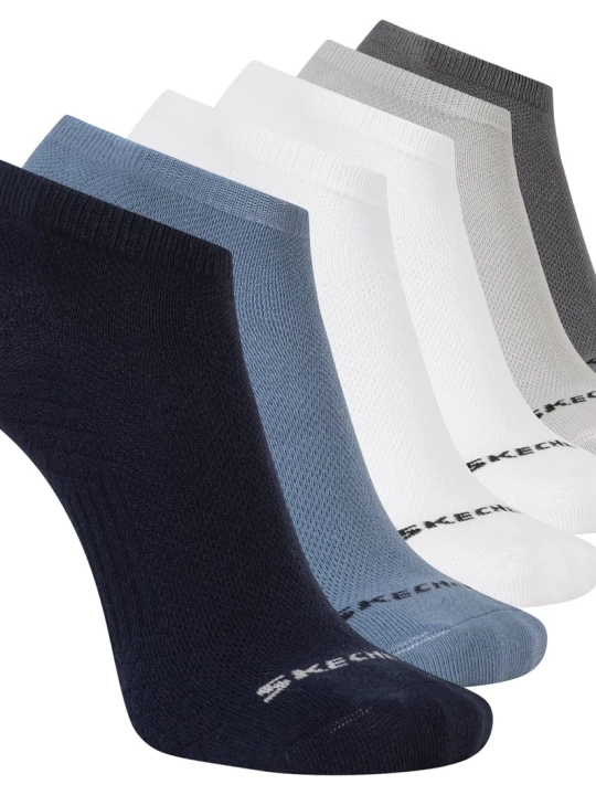 Obrázek produktu Skechers Muži 6 Pack Men's Low Cut Texture Knit ponožky v Tmave Modrá, Velikost Velký