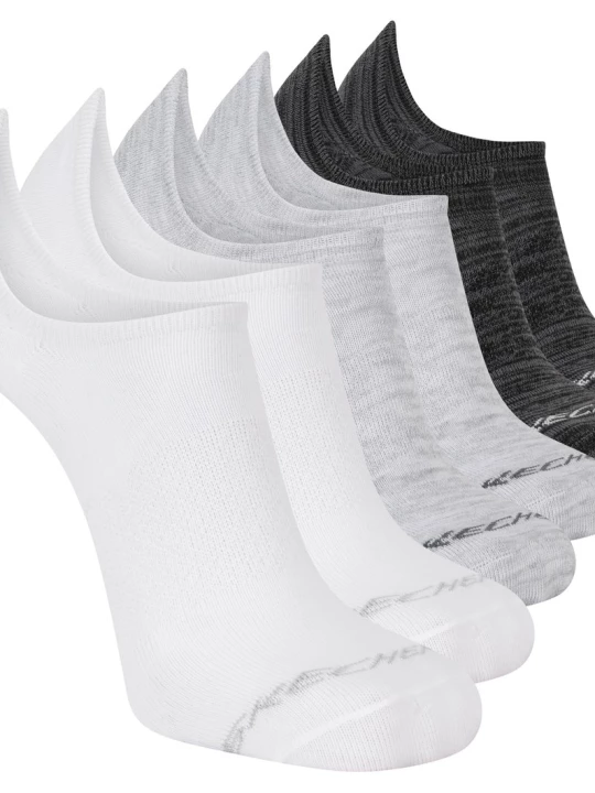 Obrázek produktu Skechers Muži 6 Pack Men's Teniska Liner ponožky v Bílý/Černá, Velikost Velký