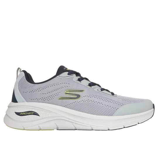 Obrázek produktu Skechers Muži Arch Fit 3.0 - Prawsper Shoes v Sedá / Tmave Modrá, Vegan, Pratelné v pračce