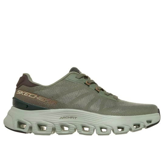 Obrázek produktu Skechers Muži Arch Fit Glide-Step Wave - Bremet Shoes v Olivová, Vegan, Pratelné v pračce