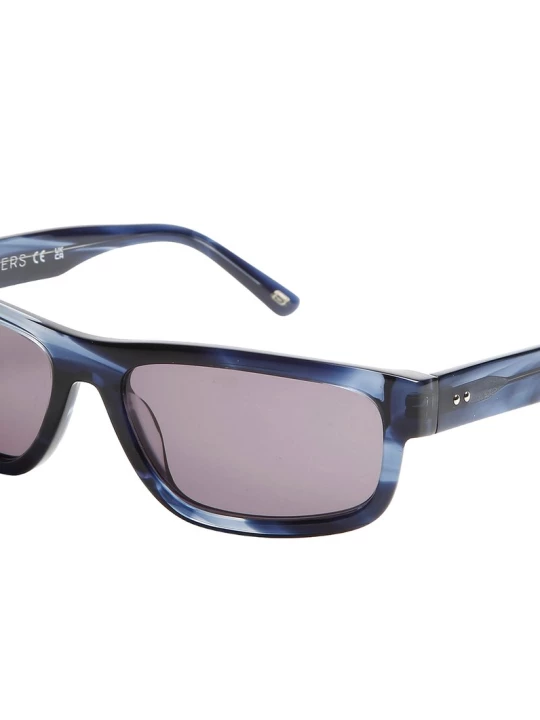 Obrázek produktu Skechers Muži Elevated Rectangle Shiny Horn sluneční brýle v Tmave Modrá