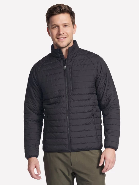 Obrázek produktu Skechers Muži GO SHIELD Cozy Fit Altitude Reversible bunda v Cerná / Limetková, Velikost Poloviční