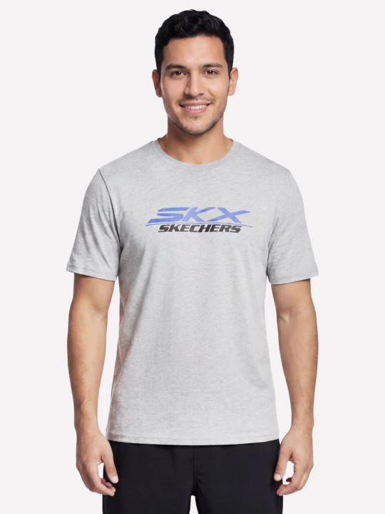 Obrázek produktu Skechers Muži Motion tričko v Světle Šedá, Velikost Poloviční
