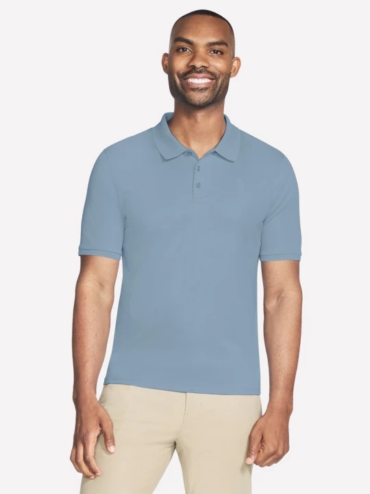 Obrázek produktu Skechers Muži Off Duty Polo v Modrý / Fialový, Velikost Poloviční