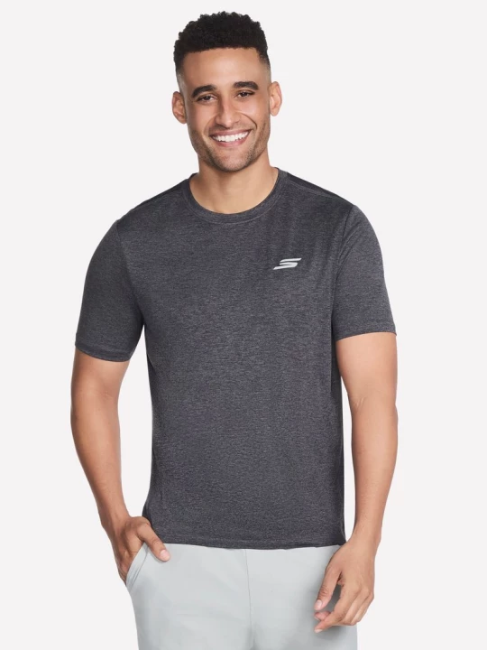 Obrázek produktu Skechers Muži Performance Charge tričko v Cerná / Sedá Uhlíková, Velikost Poloviční