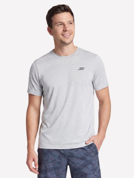 Obrázek produktu Skechers Muži Performance Charge tričko v Světle Šedá, Velikost Poloviční