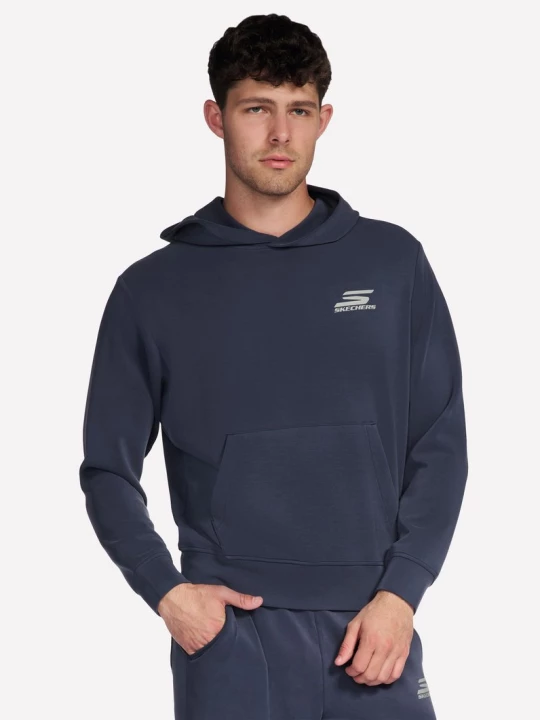 Obrázek produktu Skechers Muži SKECHCLOUD Elevate mikina v Sedá Uhlíková / Tmave Modrá, Velikost Malý