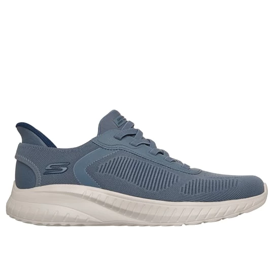 Obrázek produktu Skechers Muži Slip-ins: BOBS Sport Squad Chaos - Solid Step Shoes v Sedá Modrá, Vegan, Pratelné v pračce