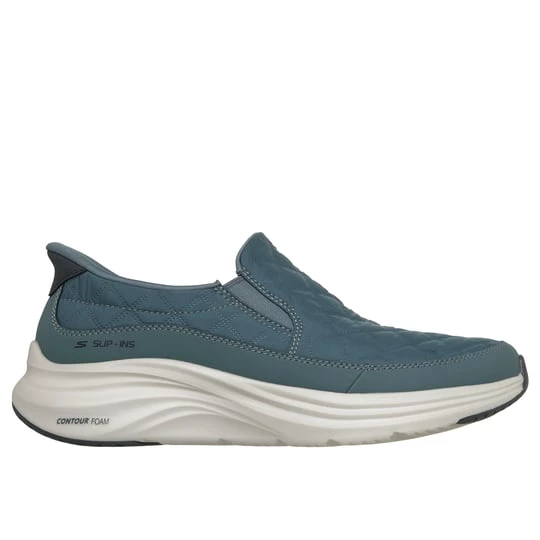 Obrázek produktu Skechers Muži Slip-ins: Contour Foam - Cozy Fit Nordain Shoes v Sedá Modrá, Vegan, Pratelné v pračce